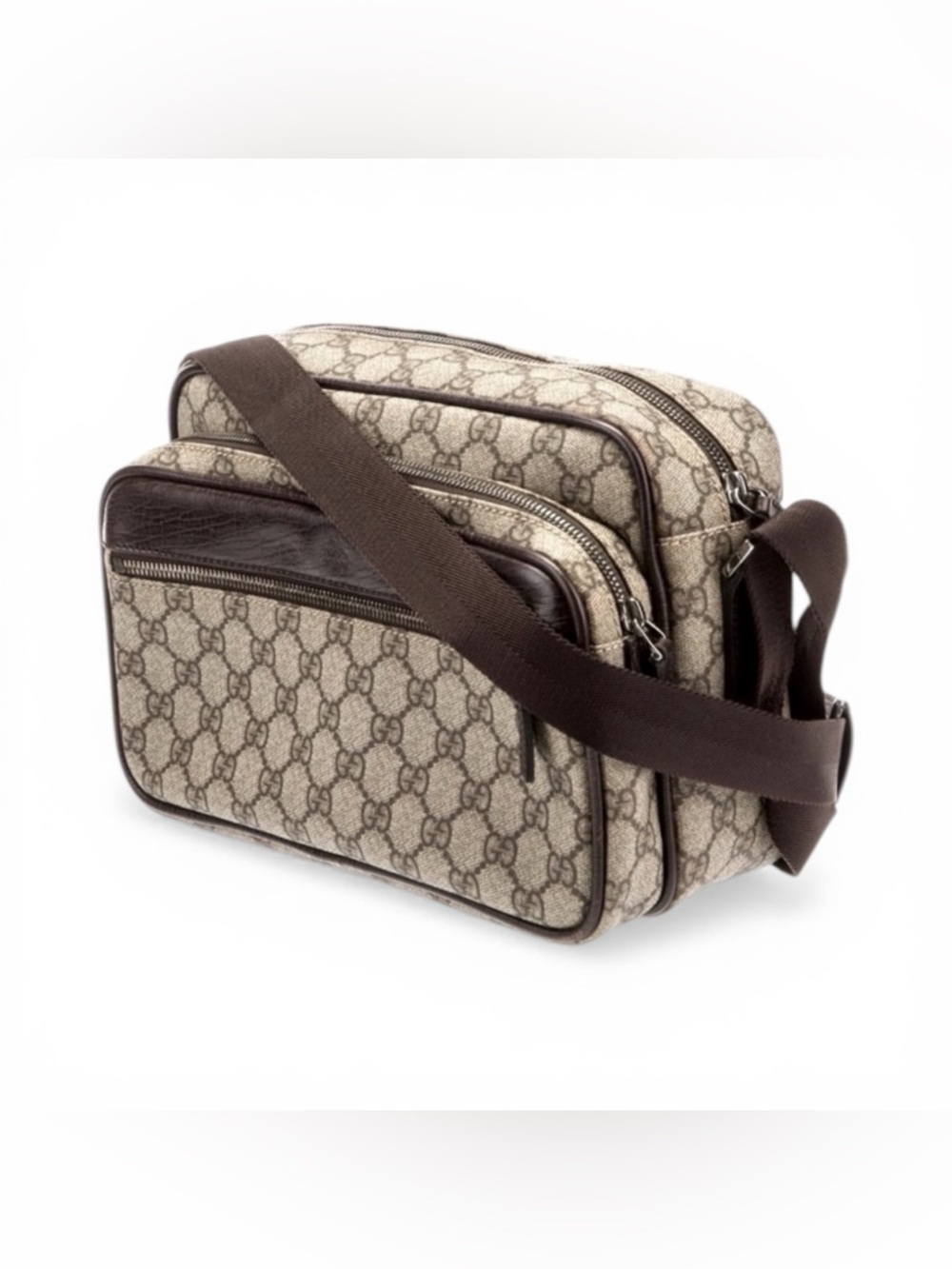 Vintage Gucci GG Supreme Plus Monogrammed Bag
Luxurious Canvas 11” x 5” x 8”